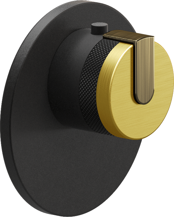 E-8027-R1BBE-L1VBB-BK-T Термостатический переключатель 3/4-Внешняя часть GRAFF MOD+