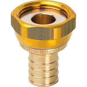 Переходник с накидной гайкой 25x1" аксиальный для труб из сшитого полиэтилена STOUT