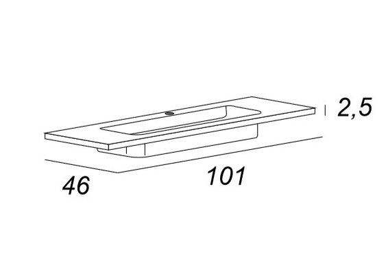Мебель для ванной CEZARES TIFFANY 101 Nero grafite 54952 - Вид №3