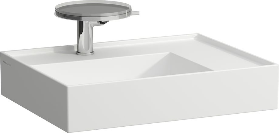 H8103340001111 Раковина с полочкой справа, со специальным скрытым сливом LAUFEN PRO - Вид №17