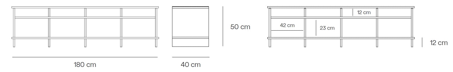 МДФ низкий ТВ шкаф TEULAT Inari ARCH-00013562 - Вид №5