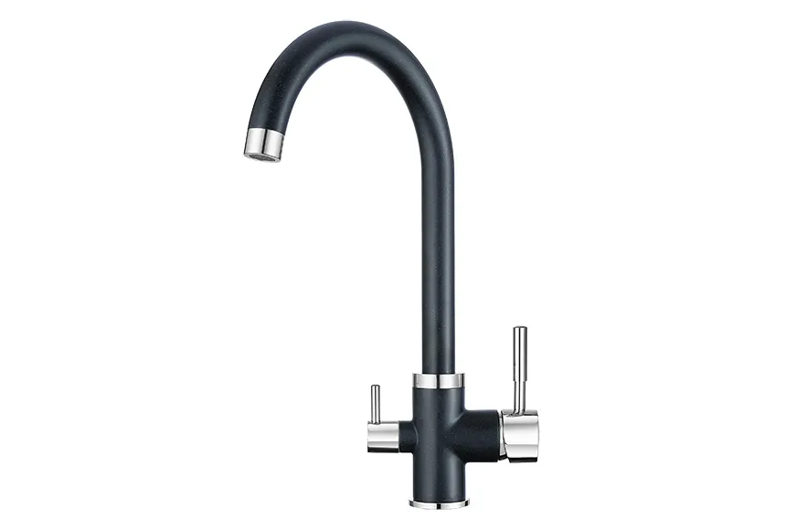 2168, ШВАРЦ (чёрный металлик), СМЕСИТЕЛЬ КУХОННЫЙ GRANULA 2168-ST115 - Вид №1