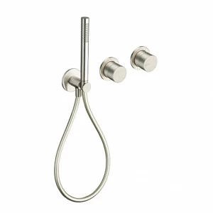 CRISX602 Внешние части смесителя для ванны и душа для CRICS100 (правая сторона) - CRICS101 (левая сторона) с переключателем на 2 выпускных отверстия, ручным душем с защитой от известкового налета, гибким шлангом LONG LIFE Cristina Rubinetterie