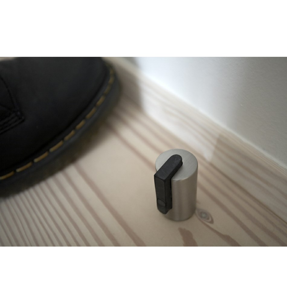 FROST Дверной упор 1, 55 мм » матовый / черный Нержавеющая сталь Матовый N1931  - Вид №1