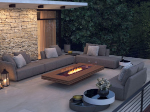 Отдельно стоящий камин на биоэтаноле или газе