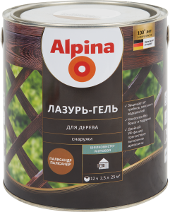 84586801 Лазурь-гель для дерева палисандр 2.5 л STLM-0052379 ALPINA
