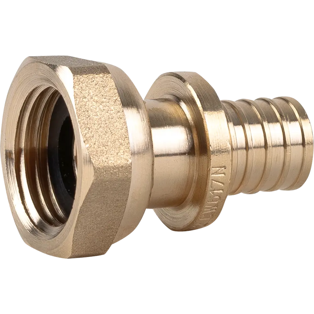 82148938 Переходник Pro Aqua 1/2"x16 мм ВР латунь AX6001612 STLM-0020367  - Вид №1