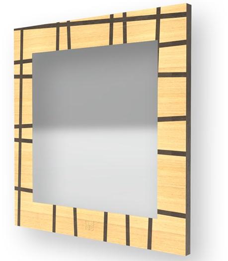 LIGNIS® Квадратное настенное зеркало в раме Dolcevita lines 12.035 - Вид №1