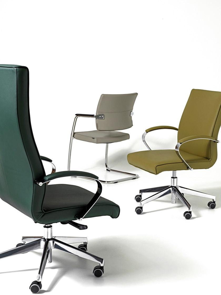 Diemme Кожаное кресло для руководителя с 5 спицами Venus sun-id-1421588 - Вид №4