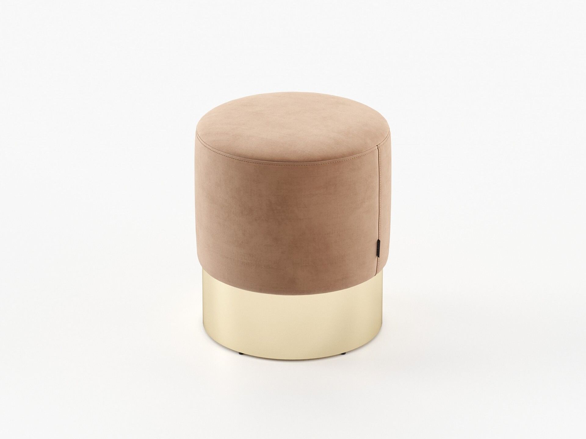 Круглый пуф из ткани Laskasas ISAAC ARCH-00123169 - Вид №1