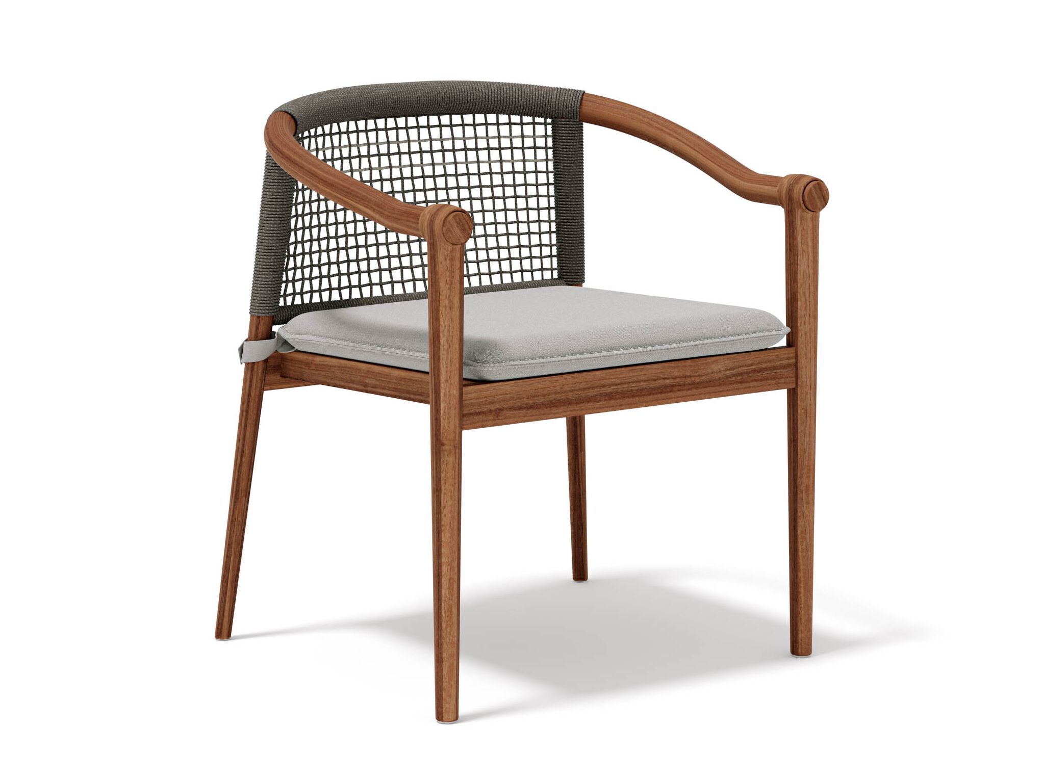 Садовый стул с подлокотниками из тика и веревки Atmosphera Lodge .25 ARCH-00139408