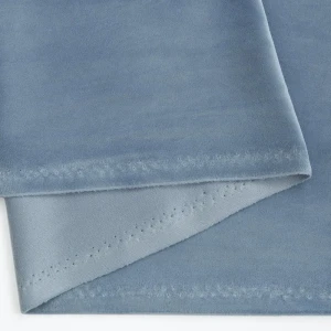 Ткань 1 п/м бархат Bellissimo 300 см 280 г/м² цвет дымчато-синий