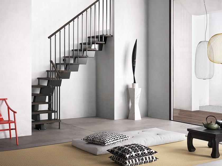 Fontanot Модульная открытая лестница из нержавеющей стали и дерева Genius sun-id-1452007 - Вид №4