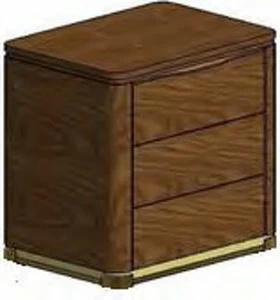 Прикроватная тумбочка коричневая Santa Barbara HURTADO SANTA BARBARA 00-3981530 Коричневый