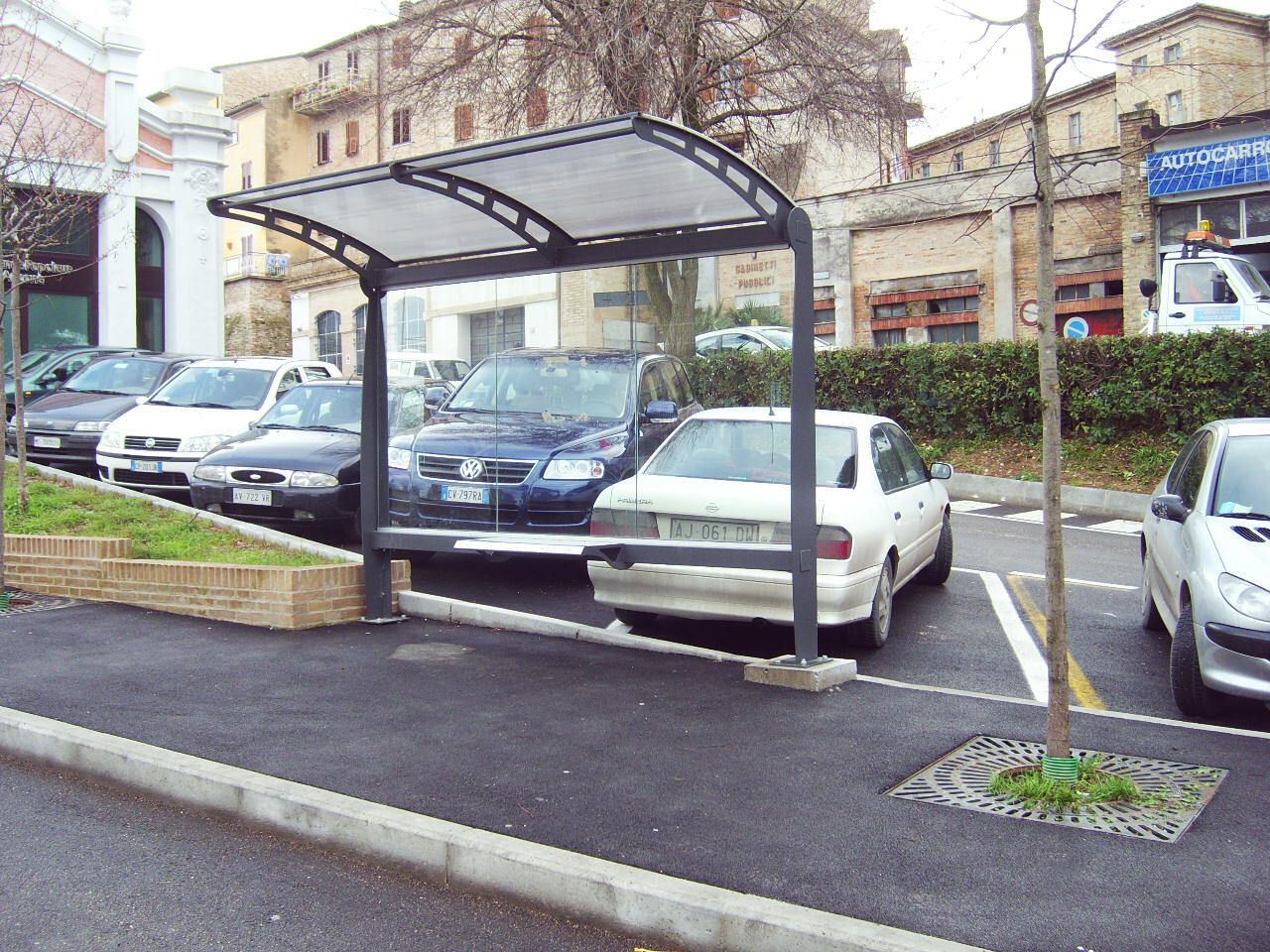 Стальной и стеклянный навес для автобусной остановки Studio Città LIGHT ARCH-00093184 - Вид №5