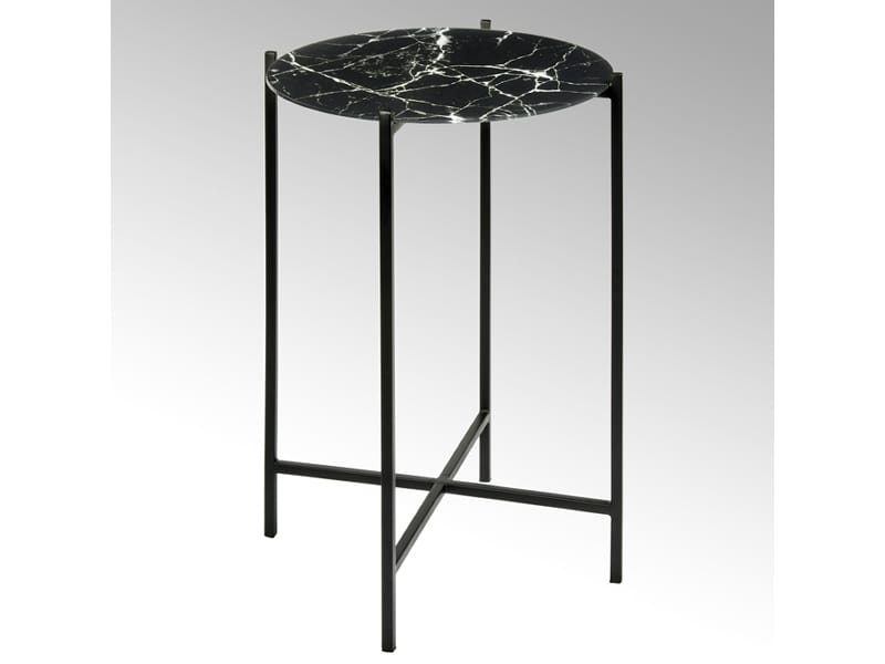 Круглый стол из стали и стекла LAMBERT CARA ARCH-00131461