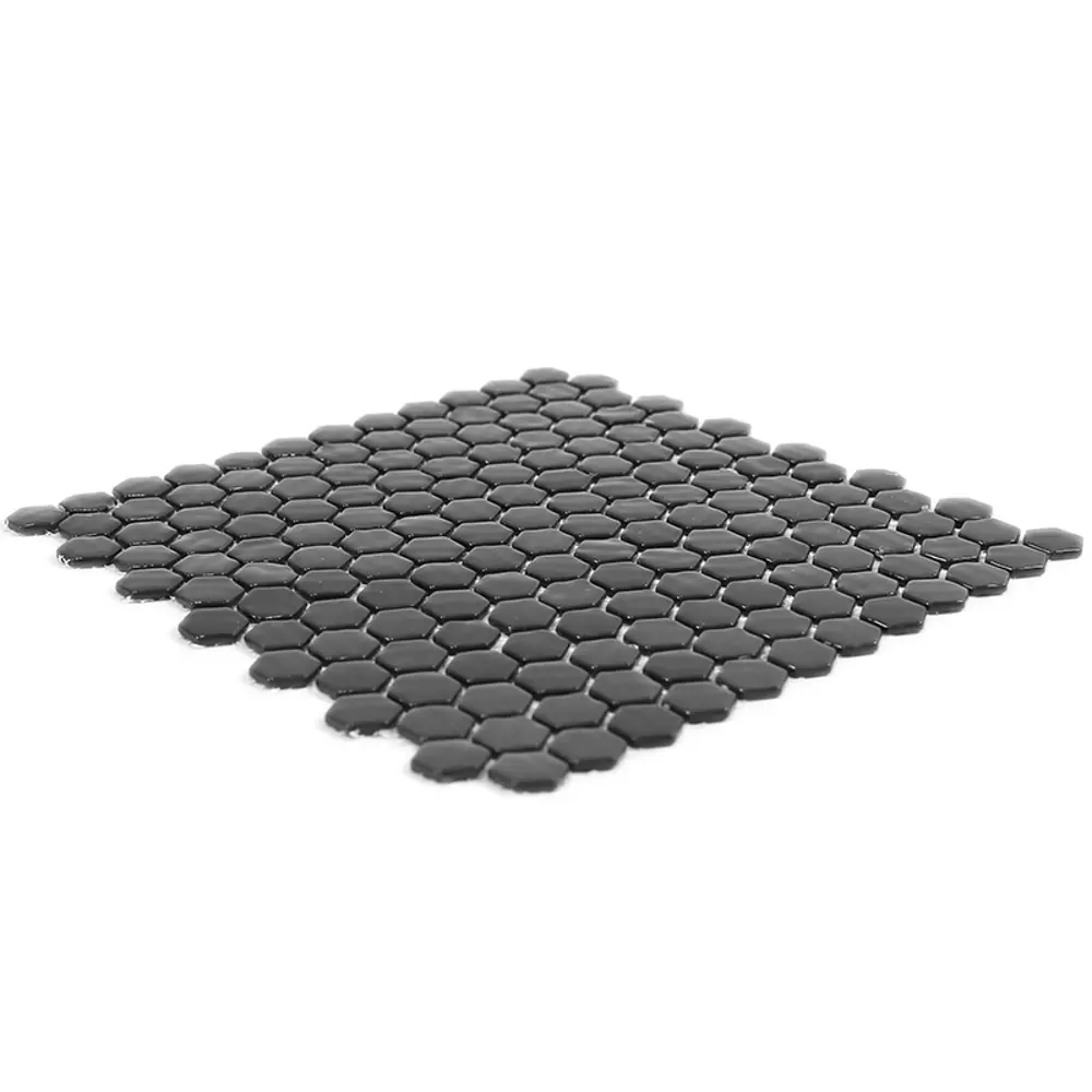 Мозаика стеклянная Natural STP-BK001-HEX 29x29 см цвет черный 84830257 STLM-2066524 Santreyd Steppa - Вид №3