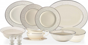 10667308 Lenox Сервиз столовый  Lenox "Чистый жемчуг" на 6 персон 24 предмета Фарфор костяной