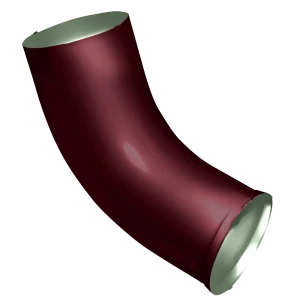 Колено стока РЕ 90 мм цвет красный