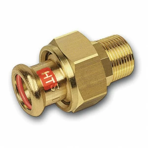 1133332212 SANHA 13333G пресс-фит. солн., бронза, сгон с плоск.уплот.ВПр-НР 22x1/2 мм