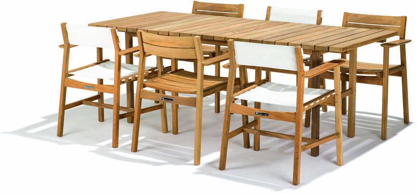 Skargaarden Прямоугольный садовый стол из тика Djurö sun-id-1504950 - Вид №1