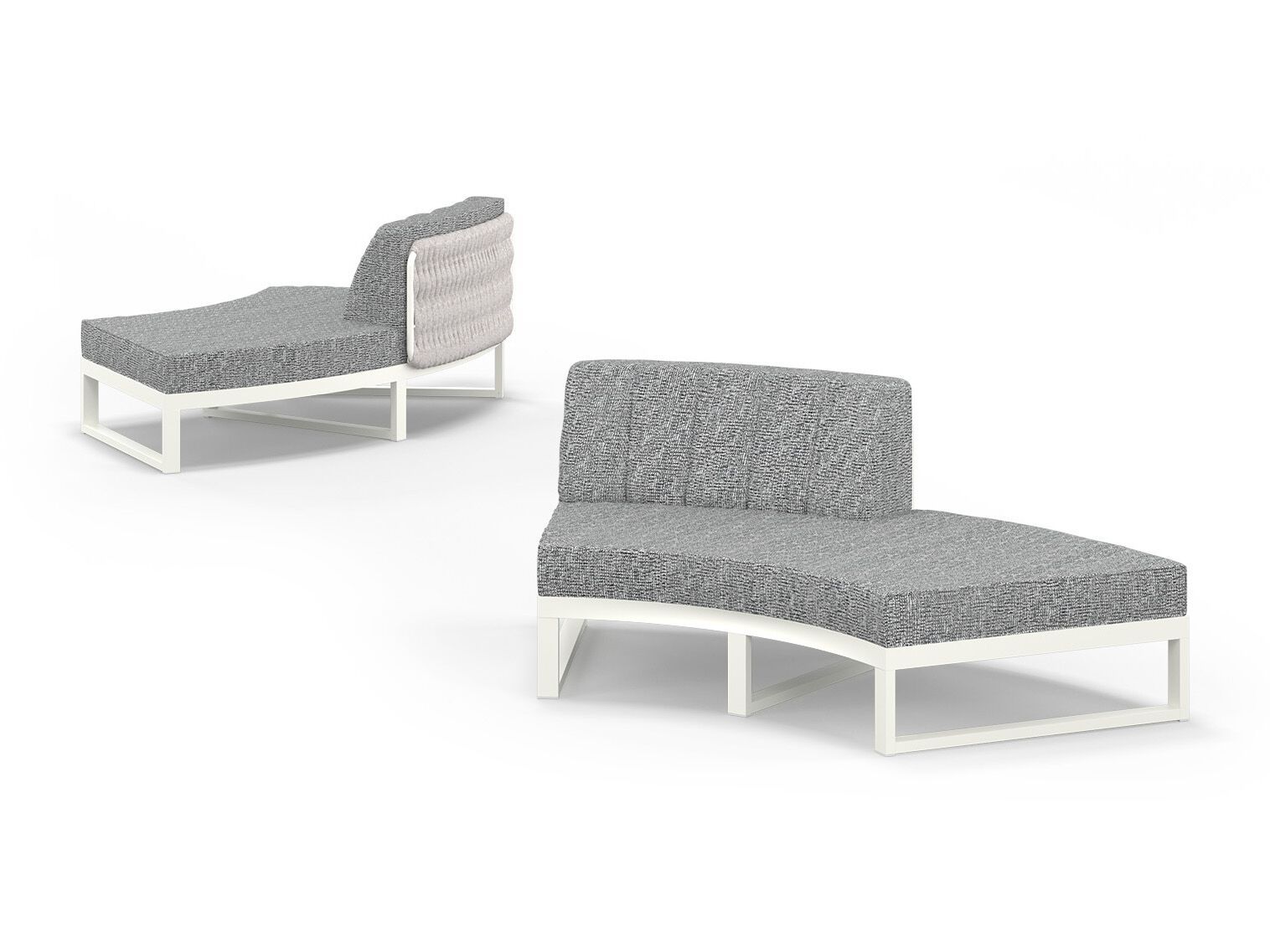 Тканевый изогнутый модульный садовый диван MAMAGREEN Munia ARCH-00038936 - Вид №11