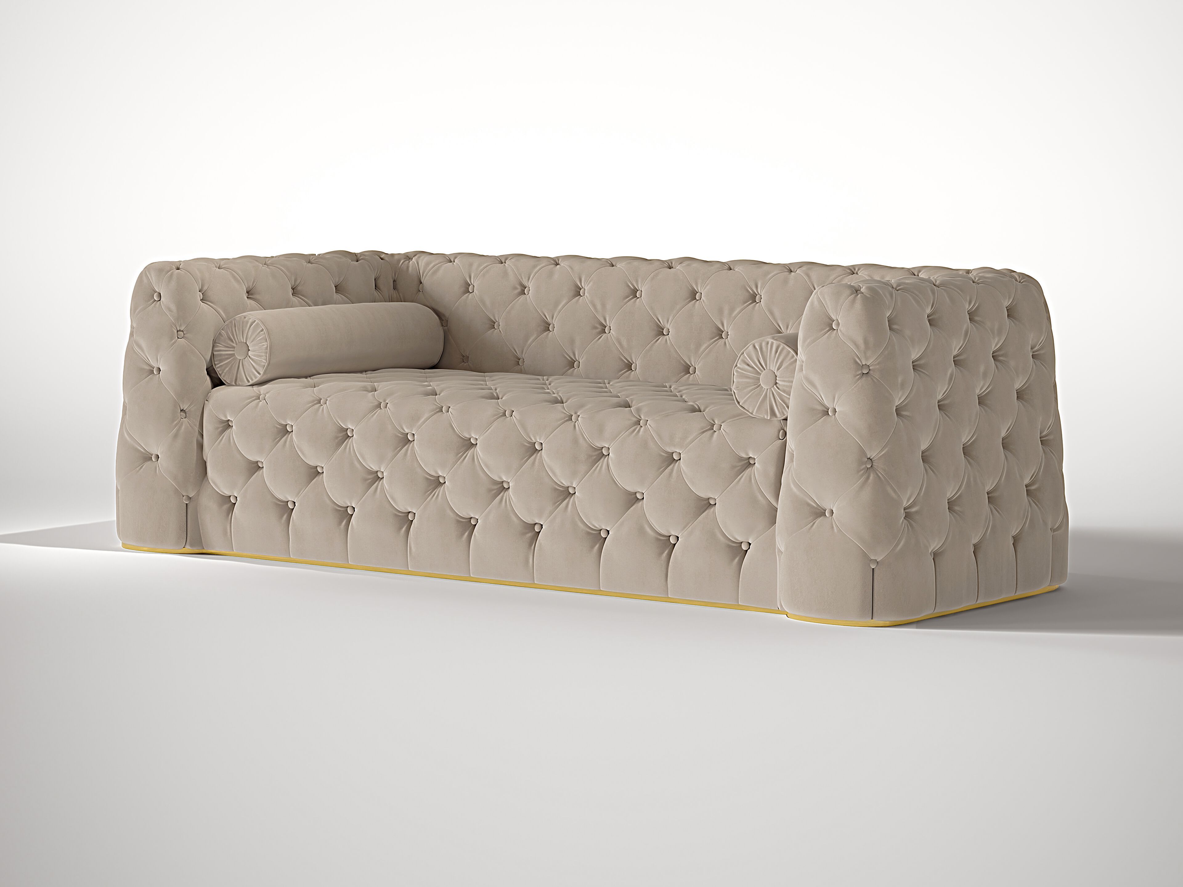 Бархатный диван capitonné Roman & Co BELLEROSE ARCH-00028897