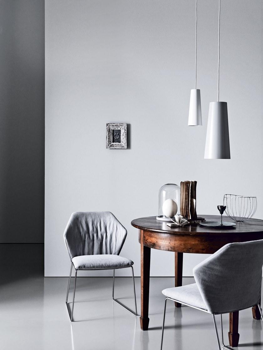 Saba Italia Санный стул с обивкой из ткани New york sun-id-1352378 - Вид №2