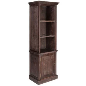 Шкаф книжный узкий коричневый PUSHA MH INTERIORS 062942 Коричневый