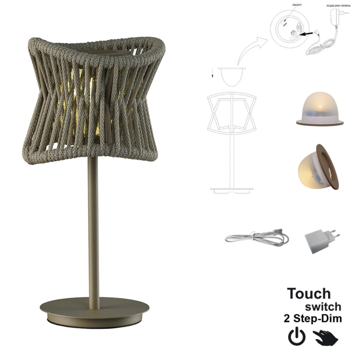 096546 Настольный уличный светильник MANTRA POLINESIA 7135 Mantra Polinesia  - Вид №1