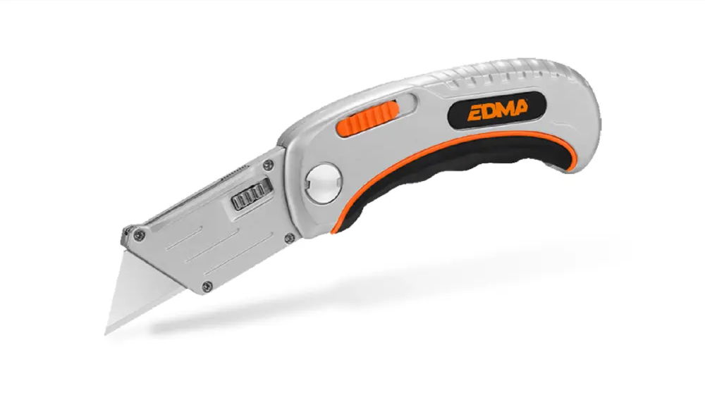 91648940 Нож строительный Edma 170255 трапецевидное лезвие 135 мм STLM-0845090