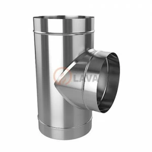 Тройник LAVA 115, нерж. 304 (0,8)