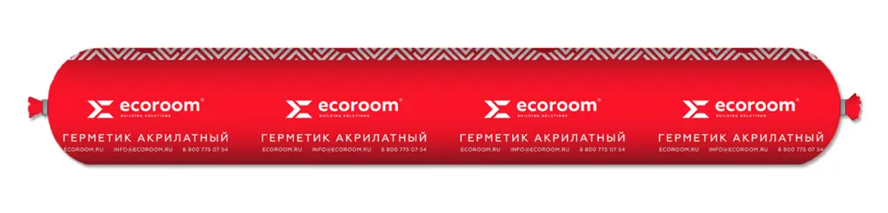 91007681 Герметик акриловый Ecoroom E-Герм-7051/7016 паропроницаемый цвет антрацит 0.6 л STLM-0437549