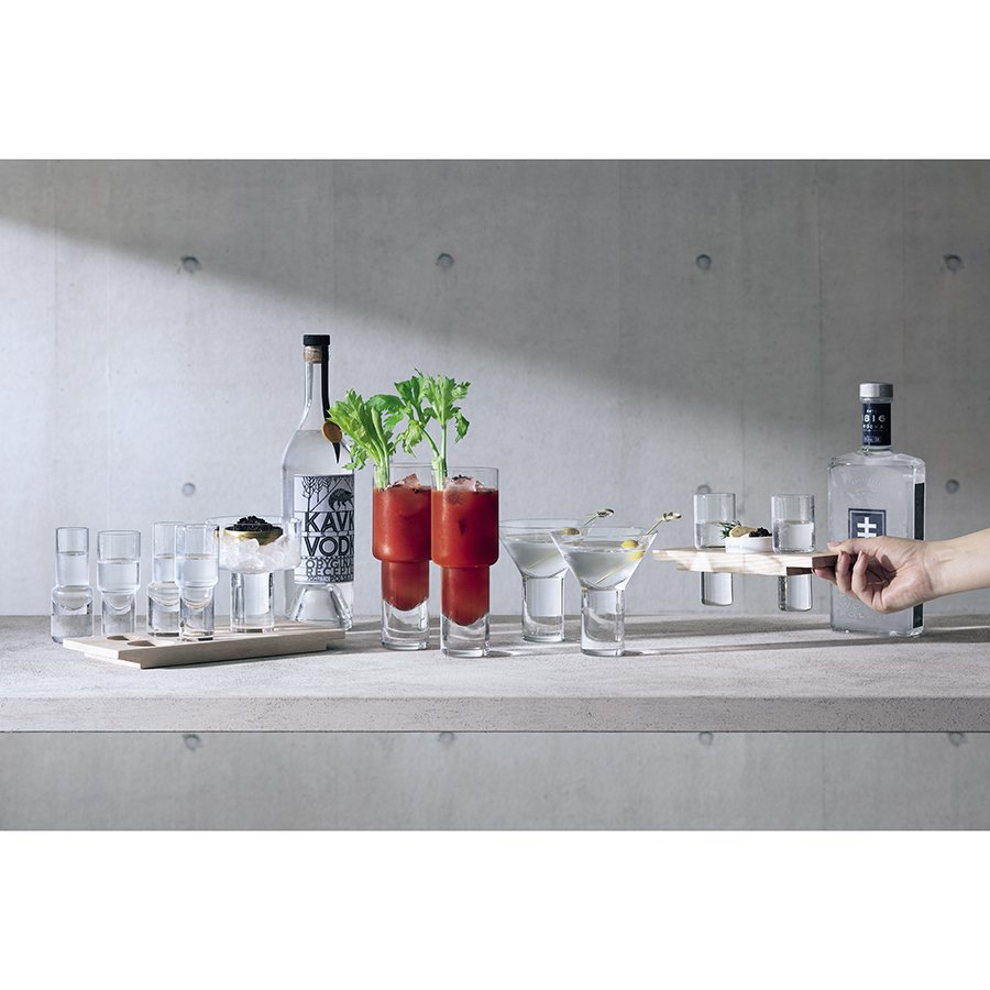 Набор из 4 стопок vodka 50 мл LSA INTERNATIONAL ДИЗАЙНЕРСКИЕ 00-3894765 Прозрачный  - Вид №1