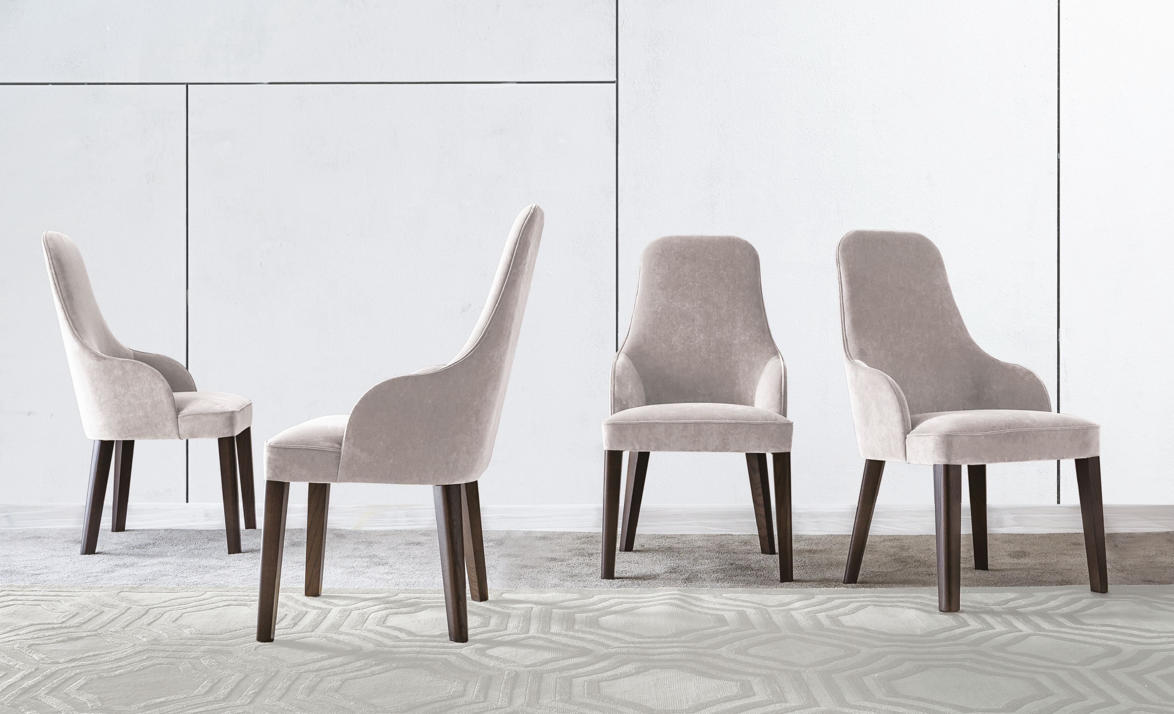 Мягкий тканевый стул с подлокотниками Casamilano DIANA ARCH-00013133 - Вид №1