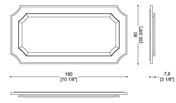 Зеркало в рамке со встроенным освещением Sicis Borgia ARCH-00034233 - Вид №4