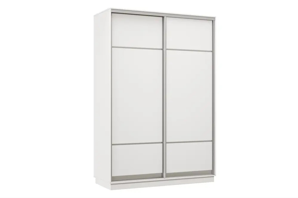 91644299 Шкаф-купе Хочу домой Классика Лайт 10 220x150x60 см 4 полки ЛДСП цвет белый STLM-1079664