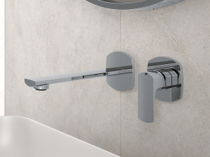 Латунь 2 отверстия настенный однорычажный смеситель для раковины