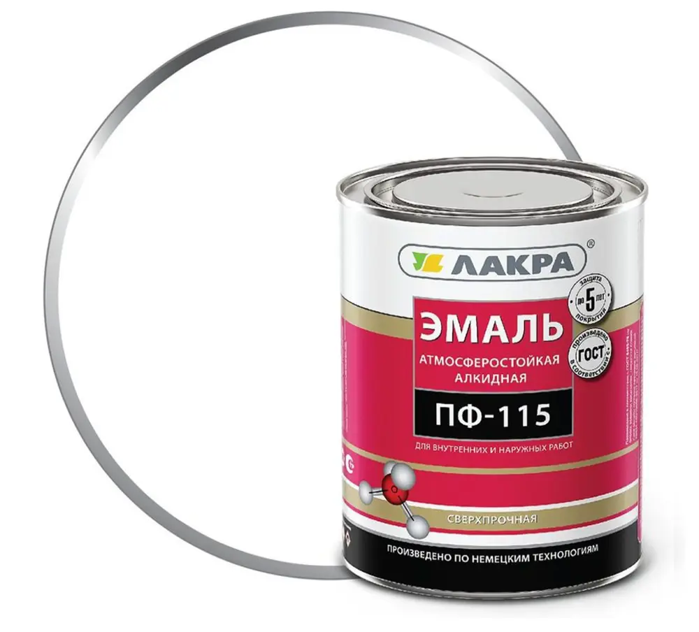 90708648 Эмаль ЛАКРА 0007677 цвет белый 1 кг STLM-0855742