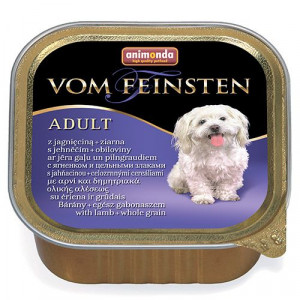 ПР0004589 Корм для собак Vom Feinsten Menue Ягненок, цельные зерна конс.150г Animonda