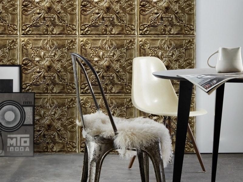 Koziel Моющиеся виниловые обои Tin tiles Ppv001d33x6  - Вид №1