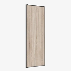 91586870 Дверь для шкафа-купе Лофт-Комплект Двери Найди 60.40x245.50x3 см сталь цвет черный матовый/дуб сонома STLM-1092518