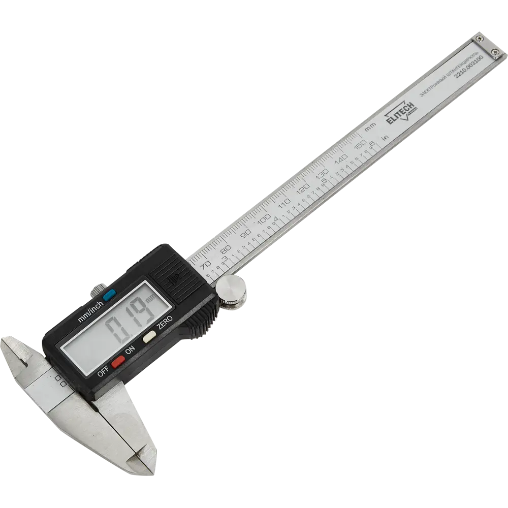 Штангенциркуль цифровой Elitech Promo 2210.003100 150 мм STLM-2167843