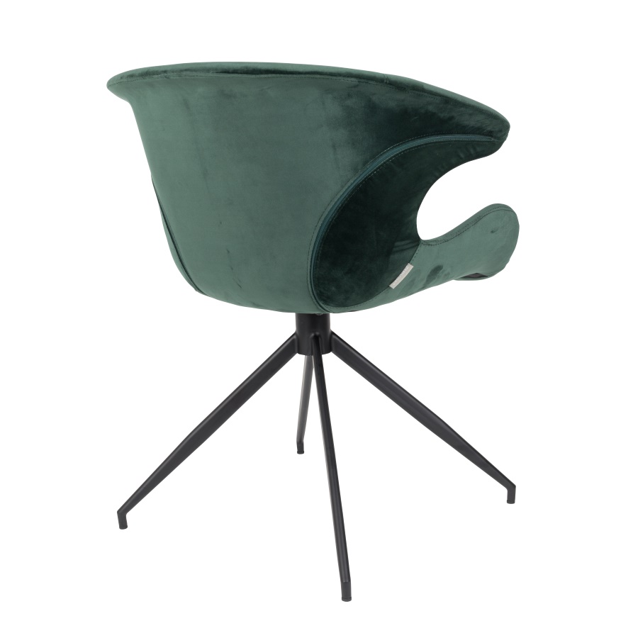 Кресло Mia зеленое бархатное Zuiver 1200148 - Вид №8