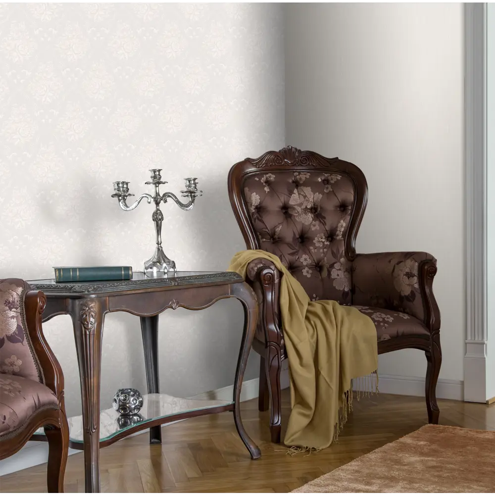 Обои флизелиновые Inspire Chateau uni бежевые 1.06 м Paper 2 83617778 STLM-2087600 - Вид №3