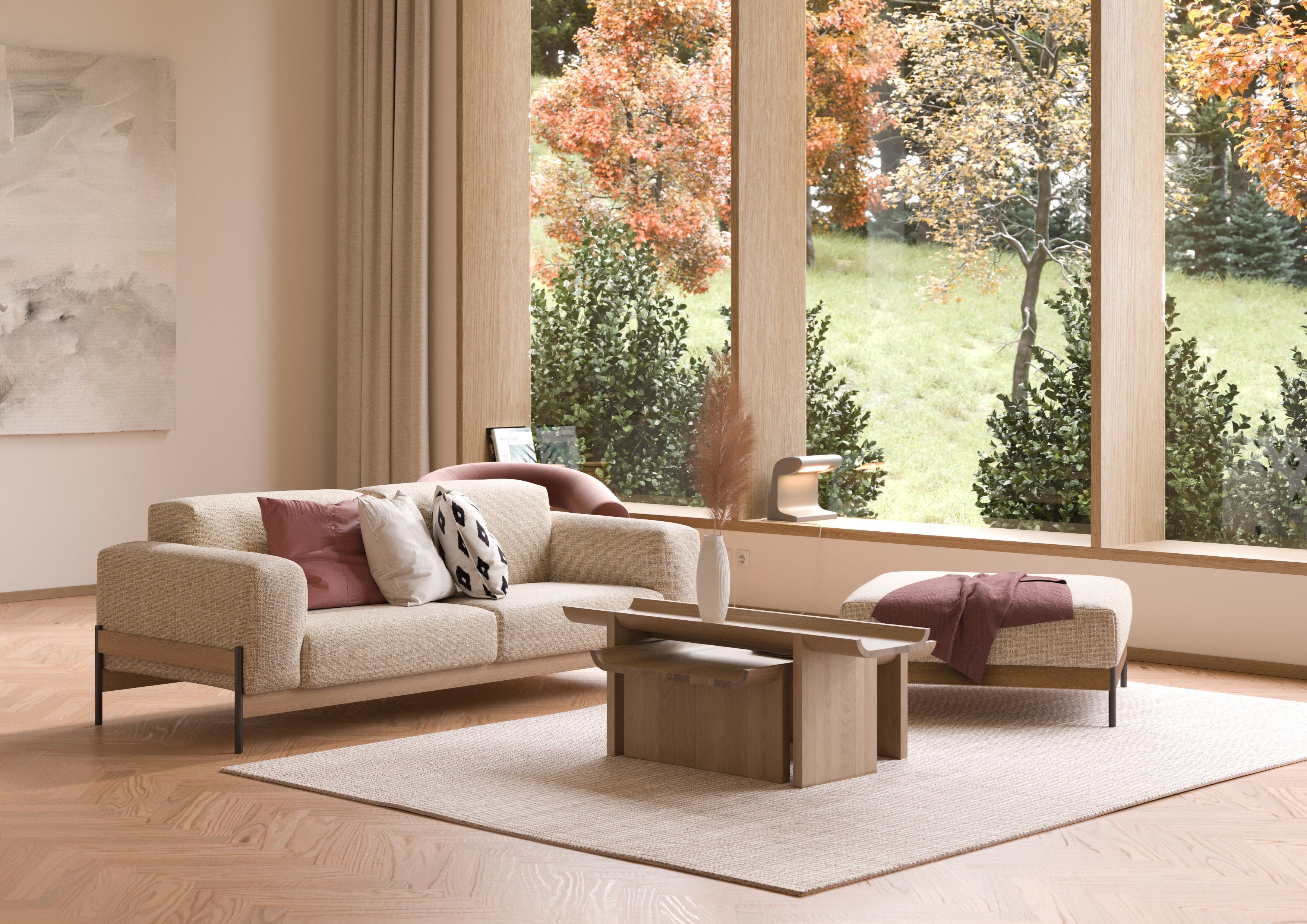 2-местный тканевый диван Wewood Bowie ARCH-00048630 - Вид №5