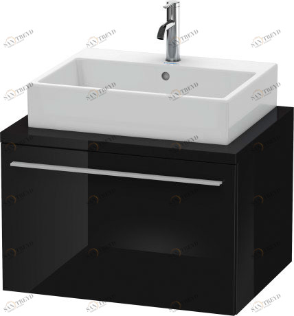XL541104040 Тумбочка для консоли X-Large #XL5411 700 x 548 мм Черный глянцевый лак Duravit