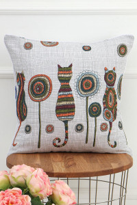 90555849 Чехол на подушку цвет кошки 50х50 см STLM-0279898 LIZZY HOME