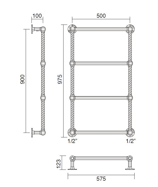 Полотенцесушитель / Retro I Cordivari sun-id-376964 - Вид №2