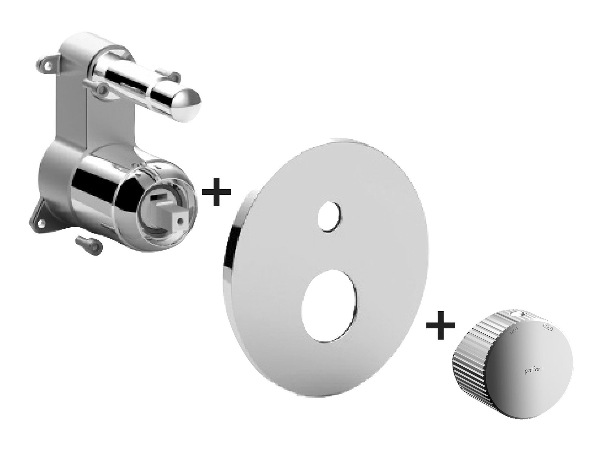 Однорычажный встраиваемый смеситель для душа с переключателем RUBINETTERIA PAFFONI Jo ARCH-00123981 - Вид №1